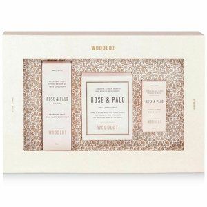 WOODLOT 3-Pc. Rose & Palo Gift Set NWT! $82